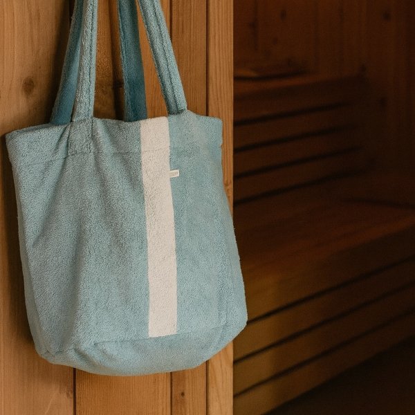 Frottee Tasche türkis