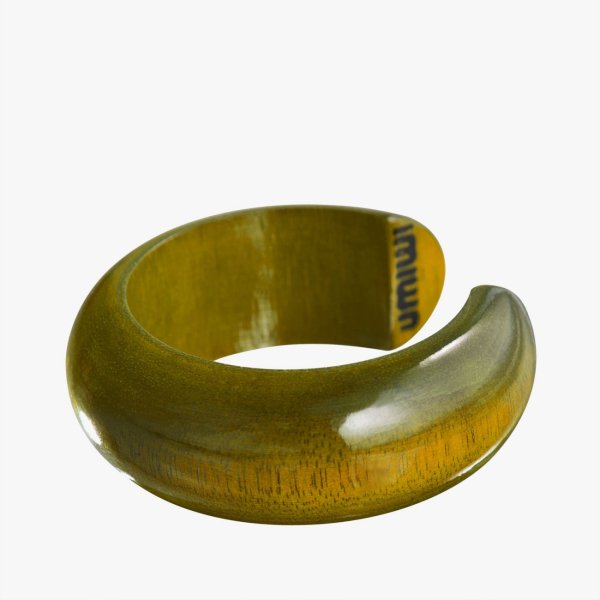 Mangoholz Armreifen olive