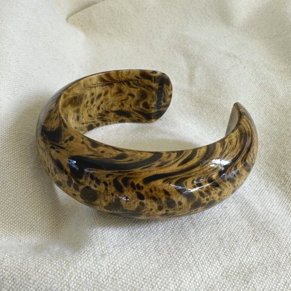 Mango Holzarmreifen Leoprint