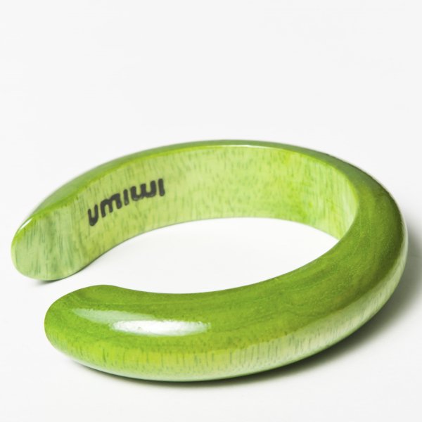 Mangoholz Armreifen kiwi