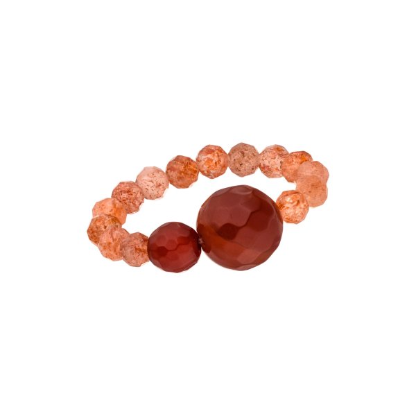 Karneol Perlenring orange