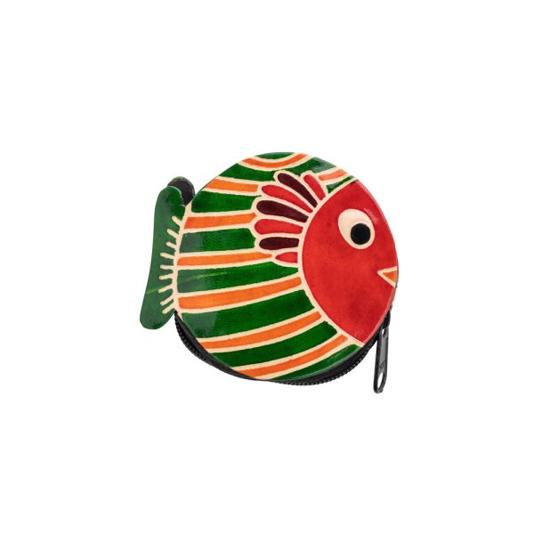 Leder Geldbörse Fisch
