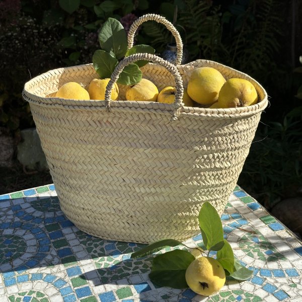 Natur Raffiakorb vegan ohne Leder