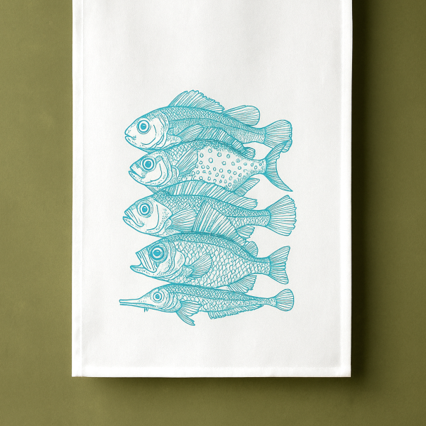 Geschirrtuch Fische