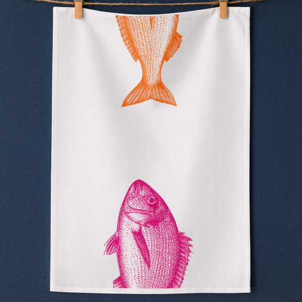 Geschirrtuch zwei Fische