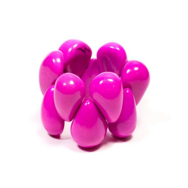 Tagua Armschmuck pink