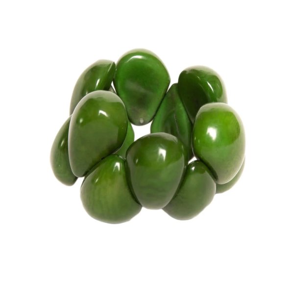 Armschmuck Taguanuss grün