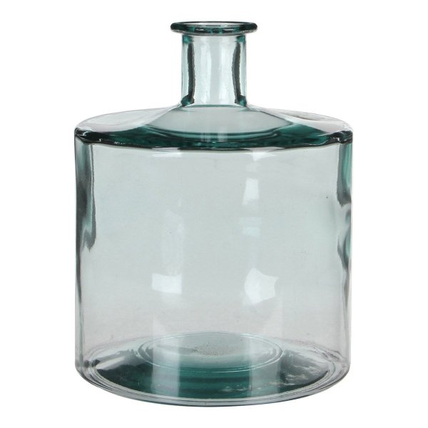 Standfeste Flaschenvase grau
