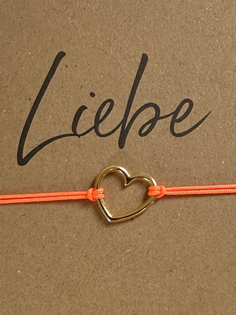 ARMBAND HERZ ORANGE – Bild 3
